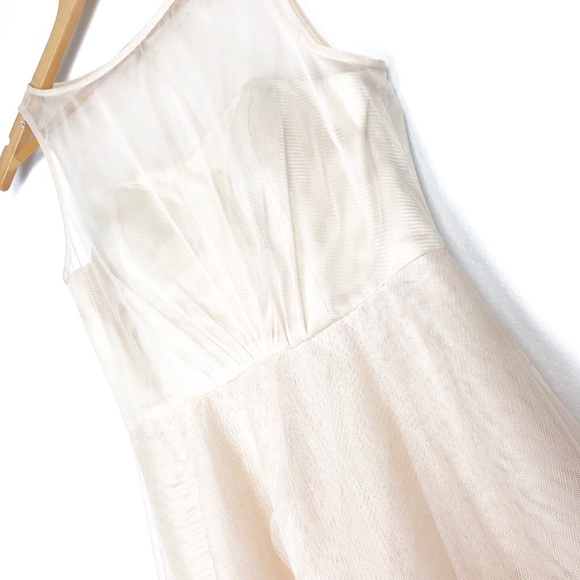 NWT Donna Morgan Prom Wedding Pageant Almond gown - Picture 2 of 8